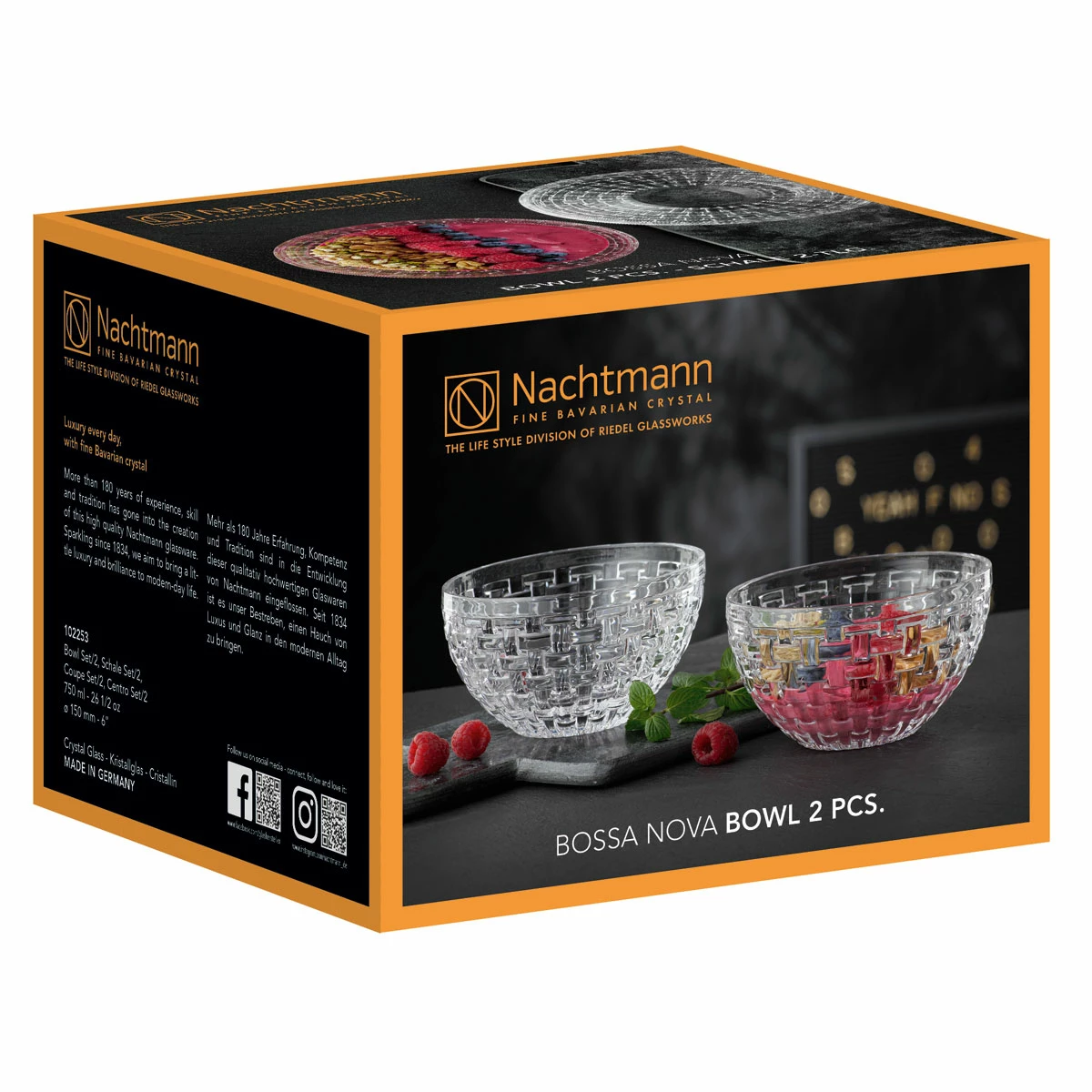Nachtmann Portmeirion USA Nachtmann Dancing Stars Bossa Nova Bowl 6", Pair 2 Nachtmann Portmeirion USA Nachtmann Dancing Stars Bossa Nova Bowl 6", Pair - Image 2