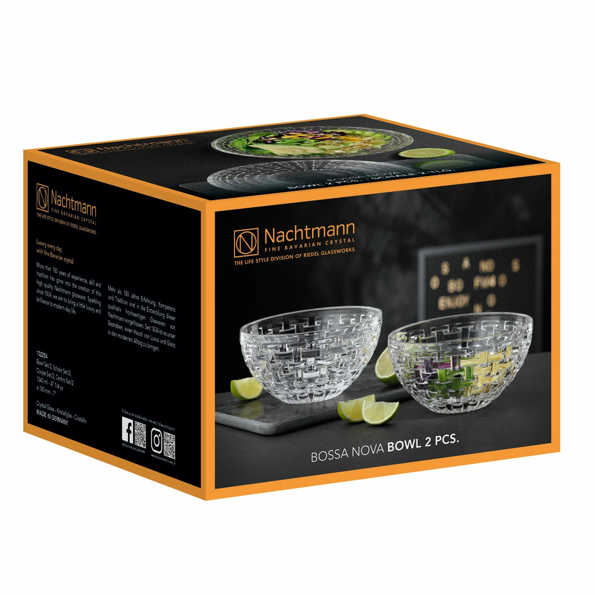 Nachtmann Portmeirion USA Nachtmann Dancing Stars Bossa Nova Bowl 7", Pair 2 Nachtmann Portmeirion USA Nachtmann Dancing Stars Bossa Nova Bowl 7", Pair - Image 2