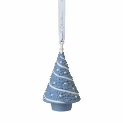 Wedgwood China Wedgwood Figural Christmas Tree Blue Ornament