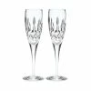 Waterford Crystal Lismore Nouveau Flutes, Pair
