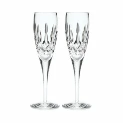 Waterford Crystal Lismore Nouveau Flutes, Pair