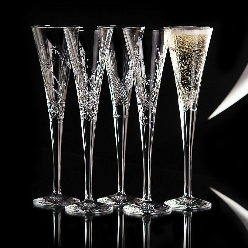 Waterford Crystal, Wishes Beginnings Crystal Flutes, Pair 3 Waterford Crystal, Wishes Beginnings Crystal Flutes, Pair - Image 3