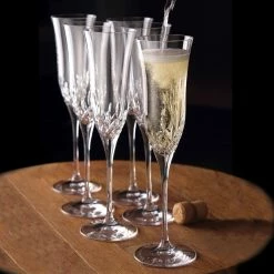 Waterford Crystal, Lismore Essence Crystal Flute, Boxed Set Of 6 -Home Kitchen Shop 1058214 a3