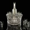 Waterford Crystal Waterford Lismore Diamond Vodka Set With 6 Shot Crystal Glasses And Chill Crystal Bowl