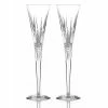 Waterford Crystal Waterford Lismore Diamond Toasting Flutes, Pair