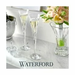 Waterford Crystal Waterford Lismore Diamond Toasting Flutes, Pair -Home Kitchen Shop 1058234 a4