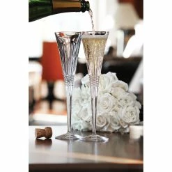 Waterford Crystal Waterford Lismore Diamond Toasting Flutes, Pair -Home Kitchen Shop 1058234 a5