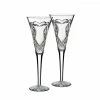 Waterford Crystal Wedding Toasting Flutes, Pair