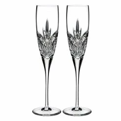 Waterford Crystal True Love Forever Champagne Toasting Flutes, Pair