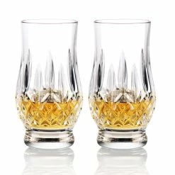 Waterford Crystal, Lismore Whiskey Tasting Footed Tumblers, Pair