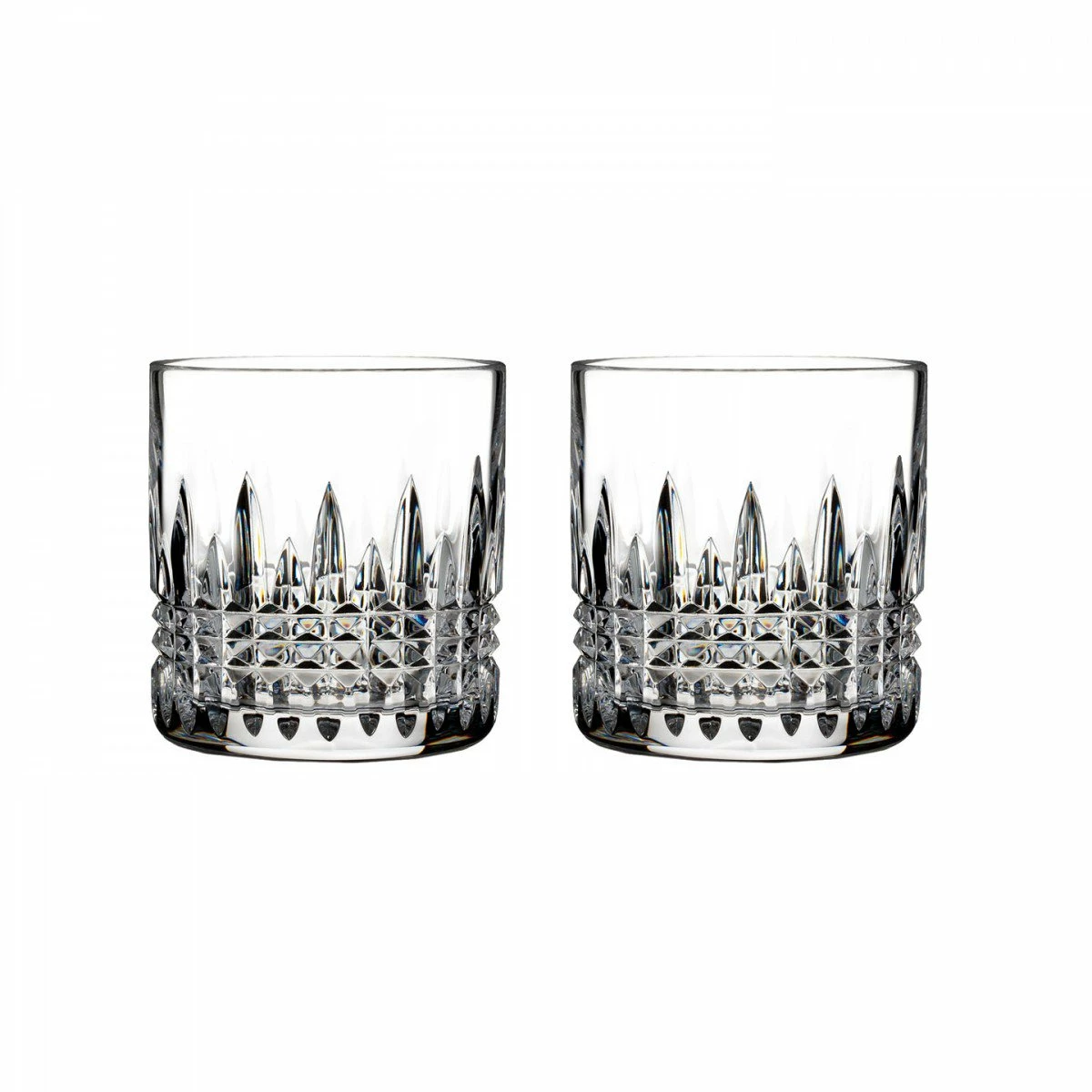 Waterford Crystal Waterford Lismore Diamond Straight Sided Whiskey Tumblers, Pair 1 Waterford Crystal Waterford Lismore Diamond Straight Sided Whiskey Tumblers, Pair