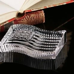 Waterford Crystal Waterford American Flag Crystal Paperweight -Home Kitchen Shop 1058375 a3