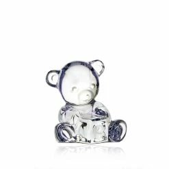 Waterford Crystal Waterford Giftology Teddy Bear On Baby Block Paperweight