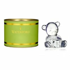 Waterford Crystal Waterford Giftology Teddy Bear On Baby Block Paperweight -Home Kitchen Shop 1058427 a3