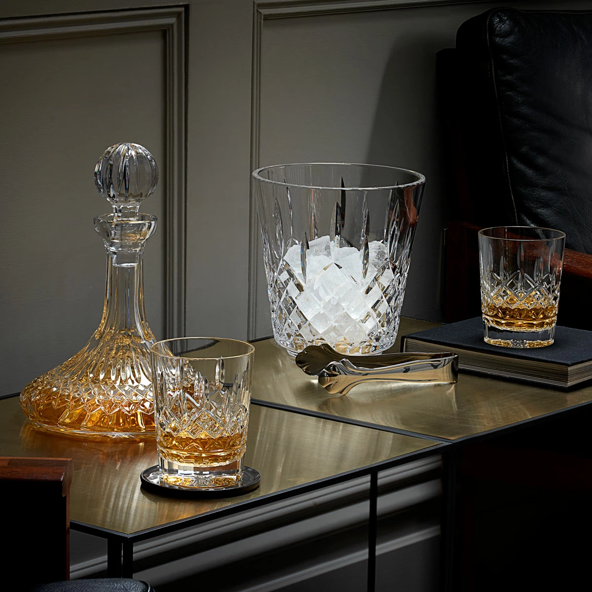 Waterford Crystal Lismore 12 Oz Double Old Fashion DOF Tumbler Glasses, Pair 5 Waterford Crystal Lismore 12 Oz Double Old Fashion DOF Tumbler Glasses, Pair - Image 5