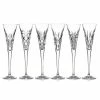 Waterford Crystal Waterford Heritage Toasting Flutes, Set Of Six, Alana, Araglin, Colleen, Irish Lace, Lismore And Powerscourt