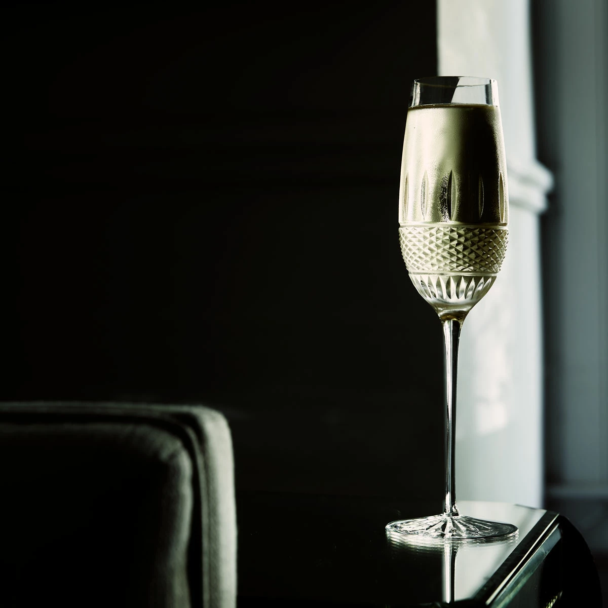 Waterford Crystal Waterford Mastercraft Irish Lace Flute Pair 2 Waterford Crystal Waterford Mastercraft Irish Lace Flute Pair - Image 2