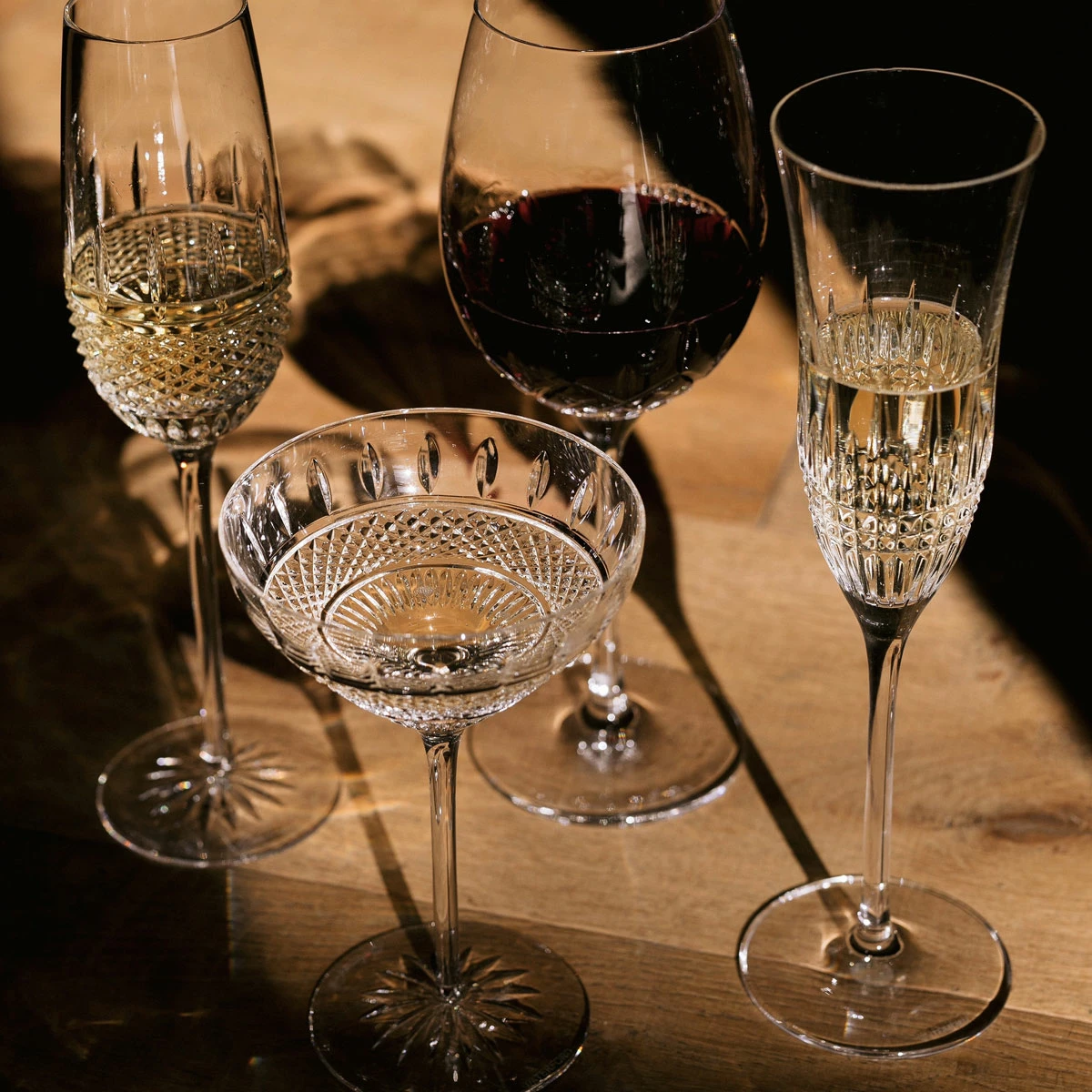 Waterford Crystal Waterford Mastercraft Irish Lace Flute Pair 3 Waterford Crystal Waterford Mastercraft Irish Lace Flute Pair - Image 3