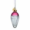 Waterford Crystal Lismore Drop Ornament Faith Cranberry