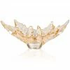 Lalique Champs Elysees 10" Bowl, Gold Luster