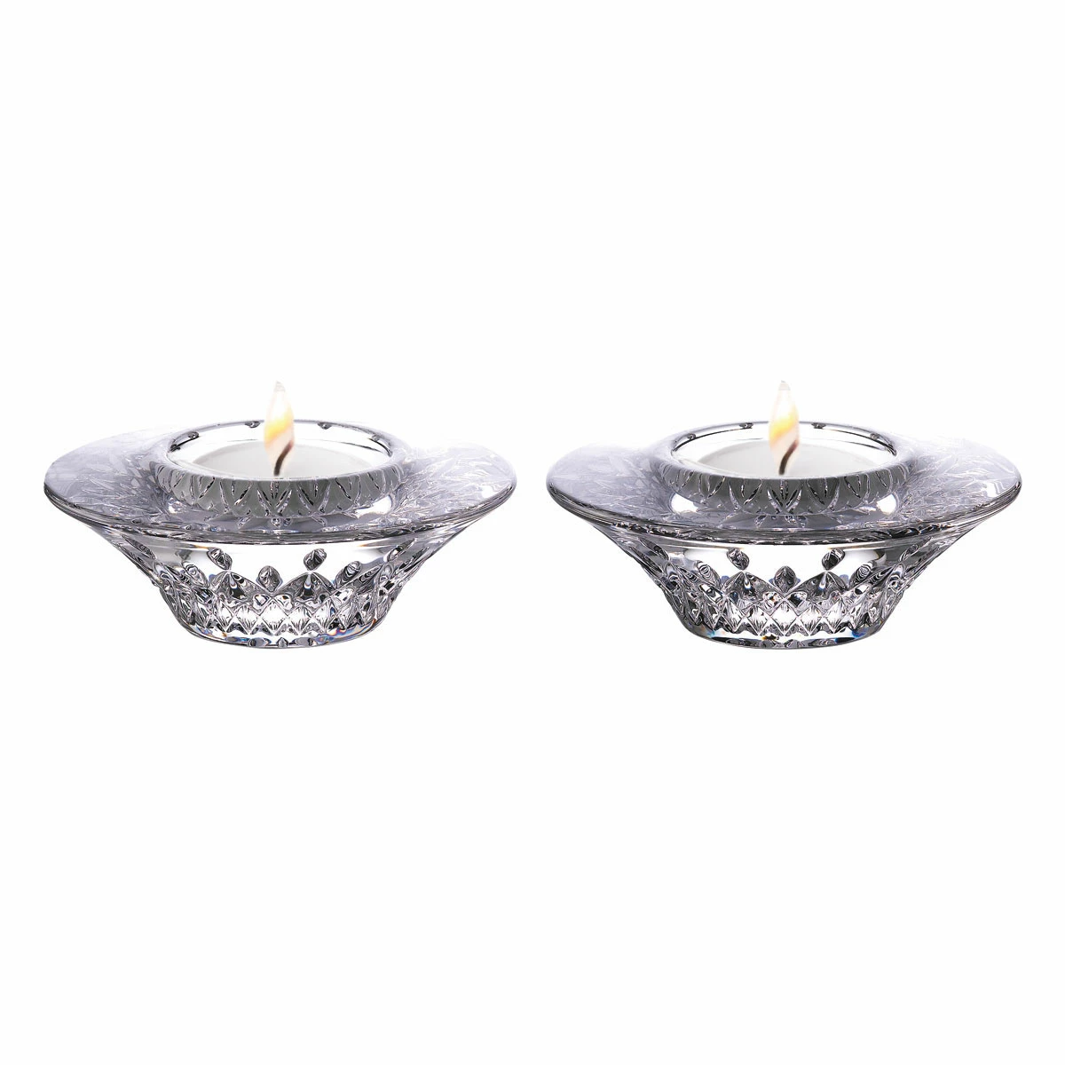 Waterford Crystal Lismore 4" Votive Pair 3 Waterford Crystal Lismore 4" Votive Pair - Image 3