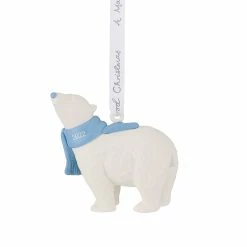 Wedgwood China Wedgwood 2022 Baby's First Christmas Dated Ornament, Blue