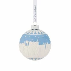 Wedgwood China Wedgwood Christmas Village Bauble Ball Ornament