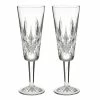 Waterford Crystal Waterford Mastercraft Lismore 1952 Flute Pair