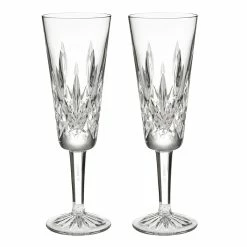 Waterford Crystal Waterford Mastercraft Lismore 1952 Flute Pair