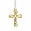 Waterford Crystal Waterford Cross Golden Ornament
