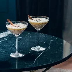 Waterford Crystal Waterford Mastercraft Irish Lace Martini Cocktail Pair -Home Kitchen Shop 1063203 a5