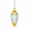 Waterford Crystal Hope Drop Bauble Amber Ornament