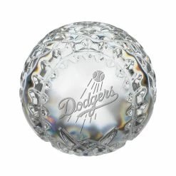 Waterford Crystal Waterford MLB Los Angeles Dodgers Baseball Paperweight