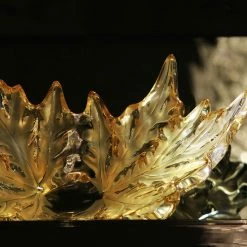 Lalique Champs-Elysees Gold Luster 18" Bowl -Home Kitchen Shop 1121610 lq gold chammps bwl h11200