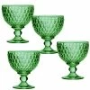 Villeroy And Boch 4" Boston Colored Champagne, Dessert Bowl Green Set Of 4