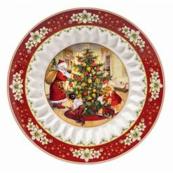 Villeroy And Boch 9.75" Toys Fantasy Bowl, Santa Brings Gifts