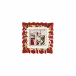 Villeroy And Boch 9" Toys Fantasy Bowl Square, Santa
