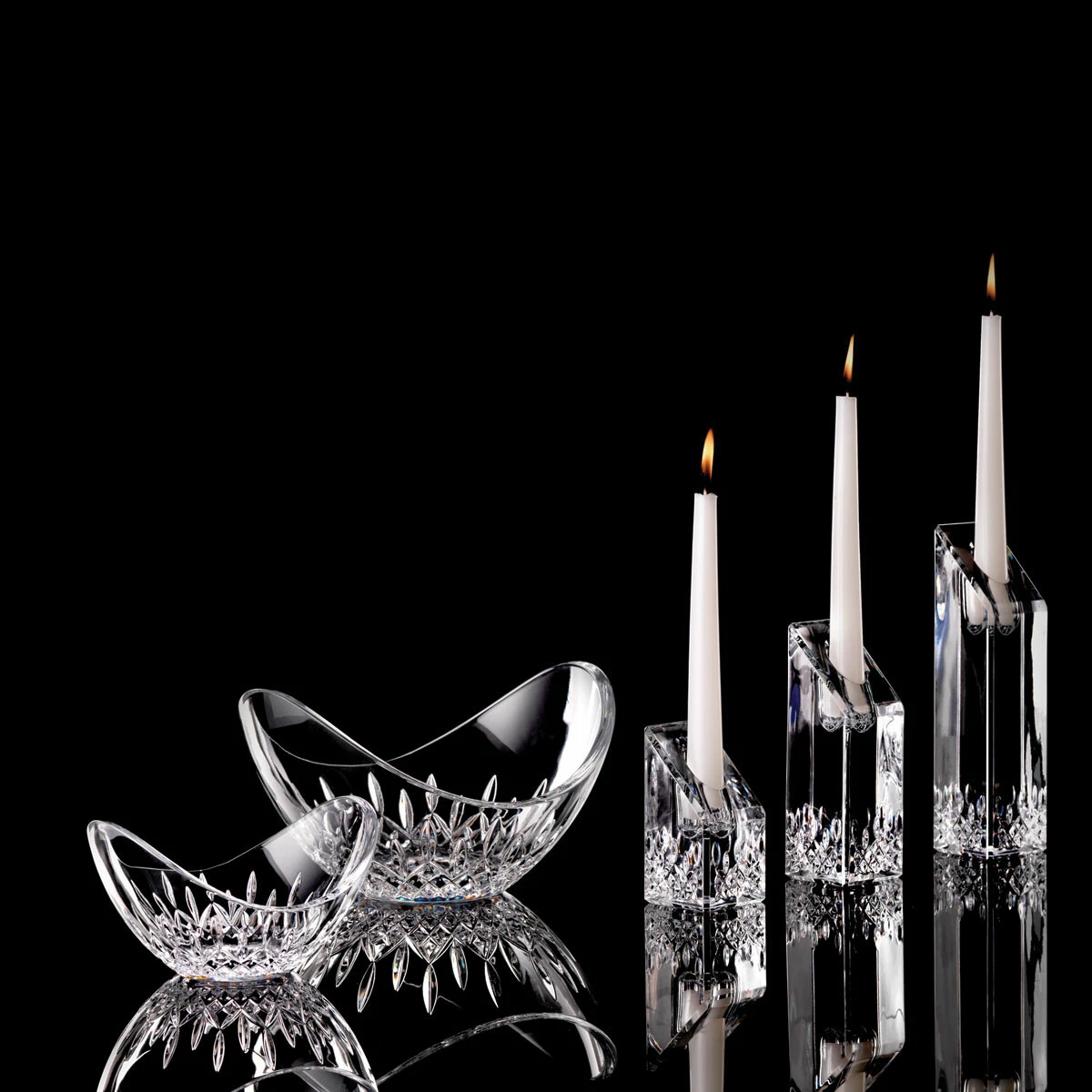 Waterford Crystal Waterford Lismore Essence Ellipse 6" Bowl 3 Waterford Crystal Waterford Lismore Essence Ellipse 6" Bowl - Image 3