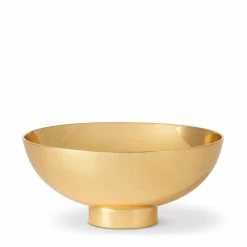Aerin Sintra Footed Bowl, Small, Gold