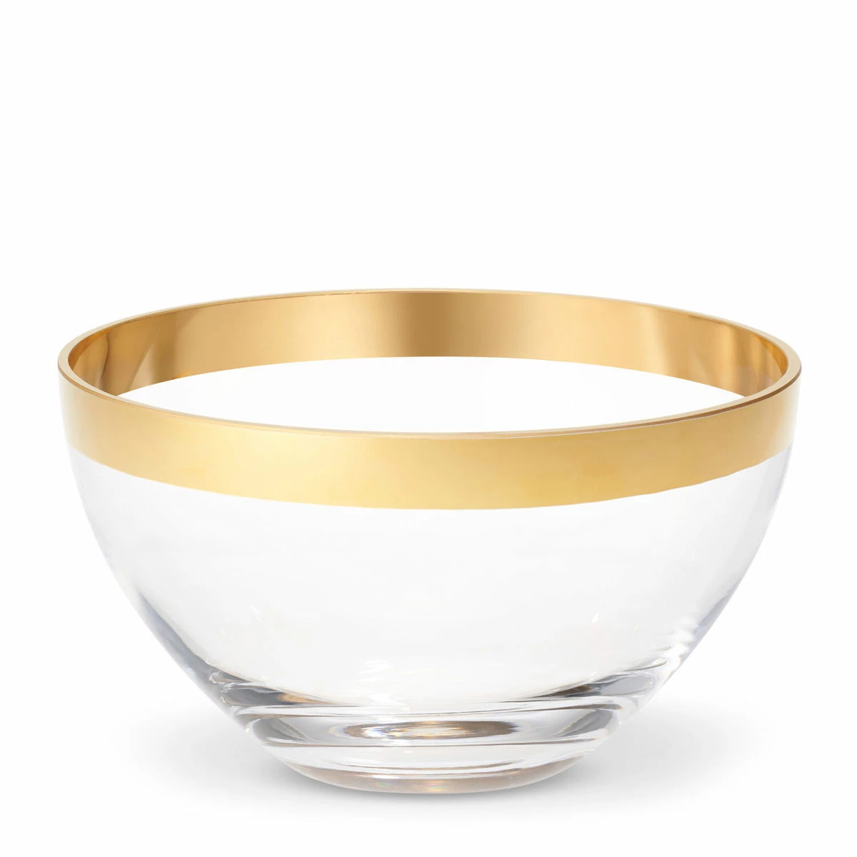 Aerin Gabriel Large Crystal Bowl, Clear, Gold 1 Aerin Gabriel Large Crystal Bowl, Clear, Gold