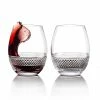 Cashs Crystal Cashs Ireland Cooper Stemless Red Wine Glasses, 1+1 Free