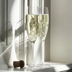 Cashs Crystal Cashs Ireland Hawthorne Fairy Champagne Toasting Flutes, Pair 5 Cashs Crystal Cashs Ireland Hawthorne Fairy Champagne Toasting Flutes, Pair -Home Kitchen Shop 24691C a31