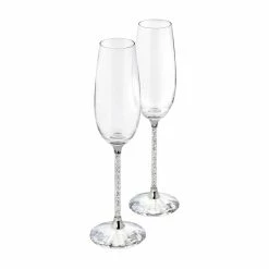 Swarovski Crystalline Toasting Flutes Pair