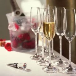 Swarovski Crystalline Toasting Flutes Pair 5 Swarovski Crystalline Toasting Flutes Pair -Home Kitchen Shop 255678 s 255678 a1