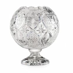 Cashs Crystal Cashs Ireland, Art Collection, Footed Rose Bowl 9.5" Vase, Limited Edition