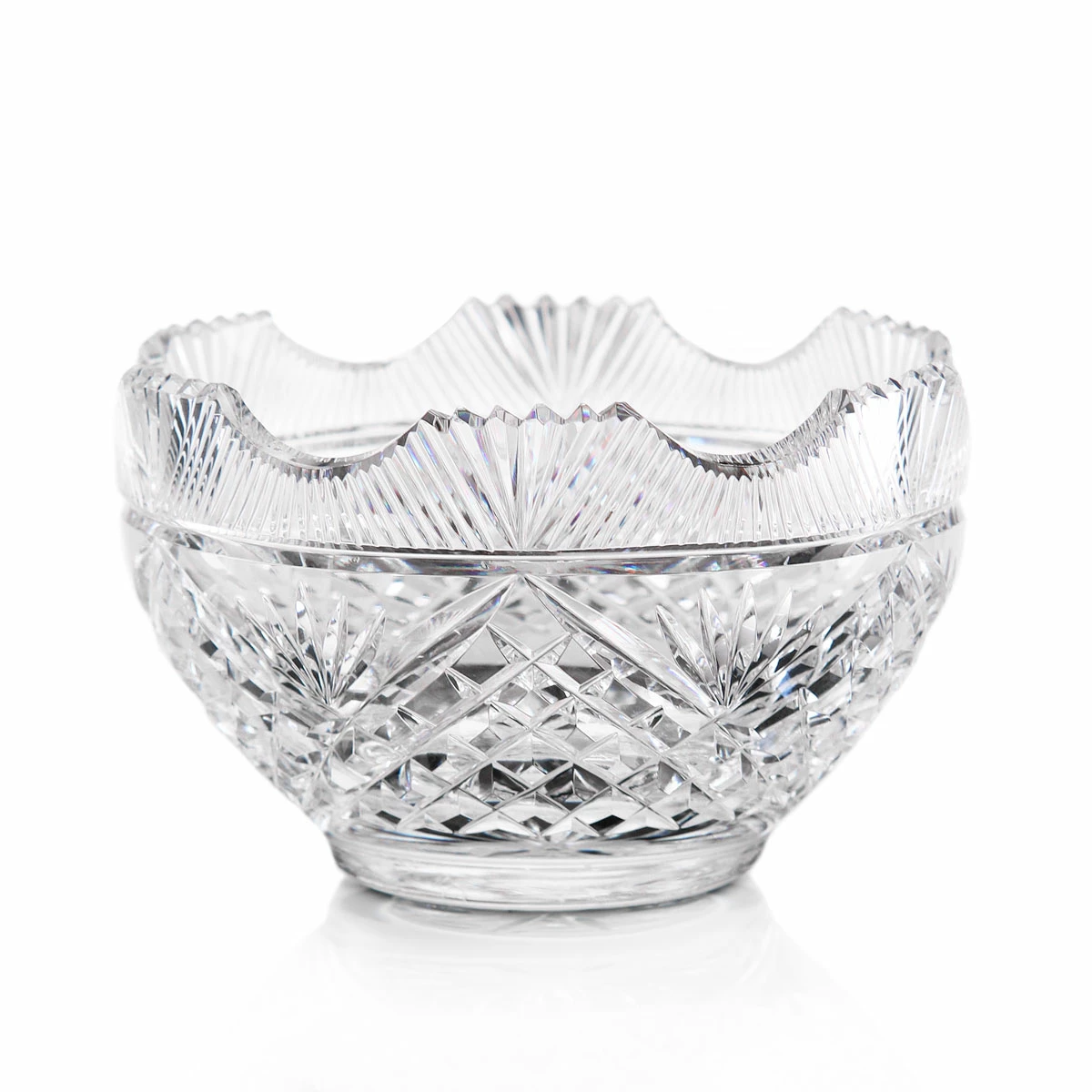 Cashs Crystal Cashs Ireland, Art Collection 6" Scalloped Bowl 1 Cashs Crystal Cashs Ireland, Art Collection 6" Scalloped Bowl