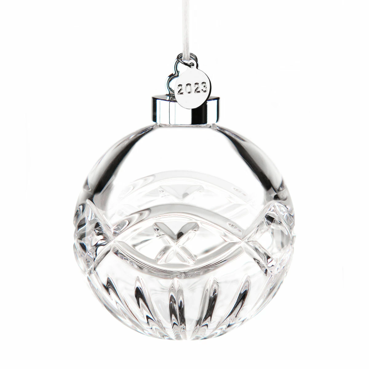 Cashs Crystal Cashs Ireland, 2023 Celtic Ring Dated Ball Ornament, Limited Edition 1 Cashs Crystal Cashs Ireland, 2023 Celtic Ring Dated Ball Ornament, Limited Edition