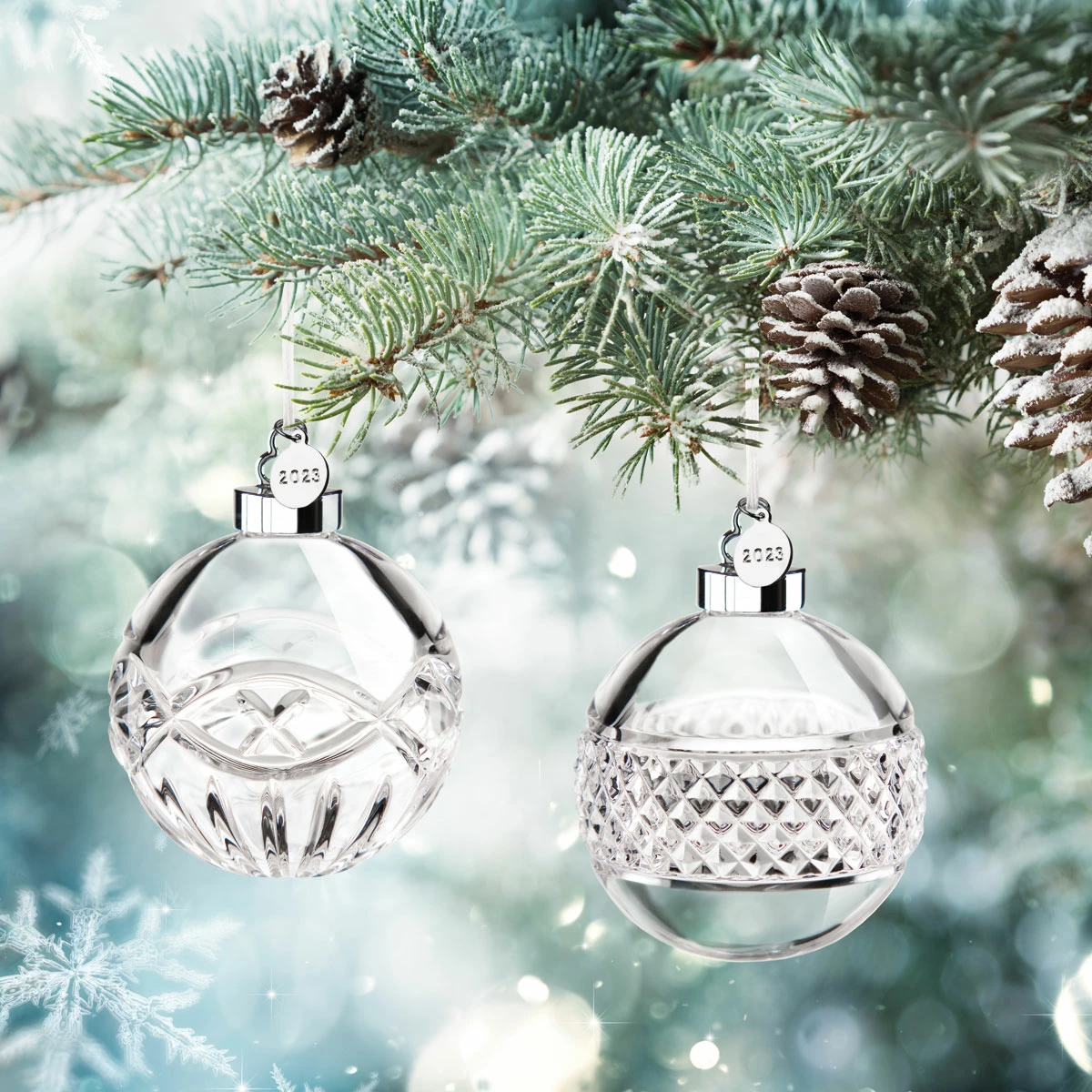 Cashs Crystal Cashs Ireland, 2023 Celtic Ring Dated Ball Ornament, Limited Edition 2 Cashs Crystal Cashs Ireland, 2023 Celtic Ring Dated Ball Ornament, Limited Edition - Image 2