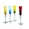 Baccarat Crystal, Mille Nuits Flutissimo Crystal Flutes, Set Of 4