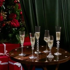 Baccarat Crystal, Cocktail Champagne Flutes Bubble Box, Gift Set Of Six -Home Kitchen Shop 2811434B a6